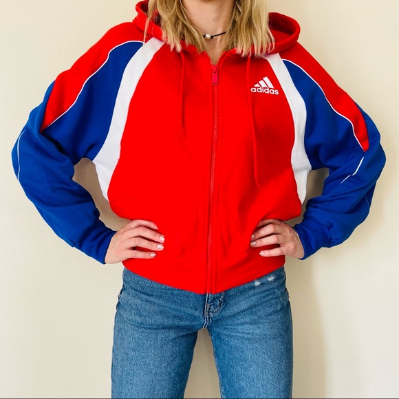 New Adidas track  Zip-Up Hoodie Sweatshirt - Picture 3 of 14